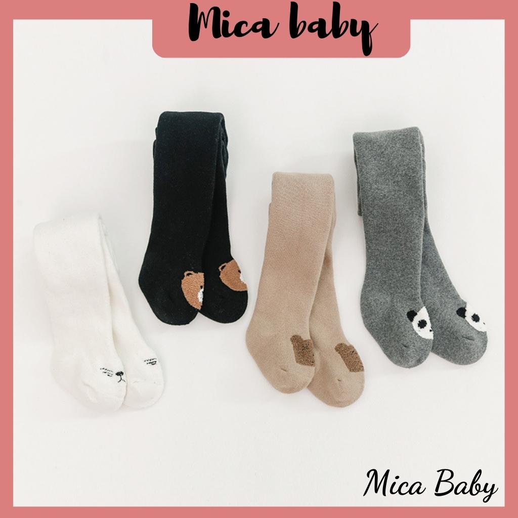 Quần tất loại dày bàn in hình gấu dễ thương cho bé Mica baby T13