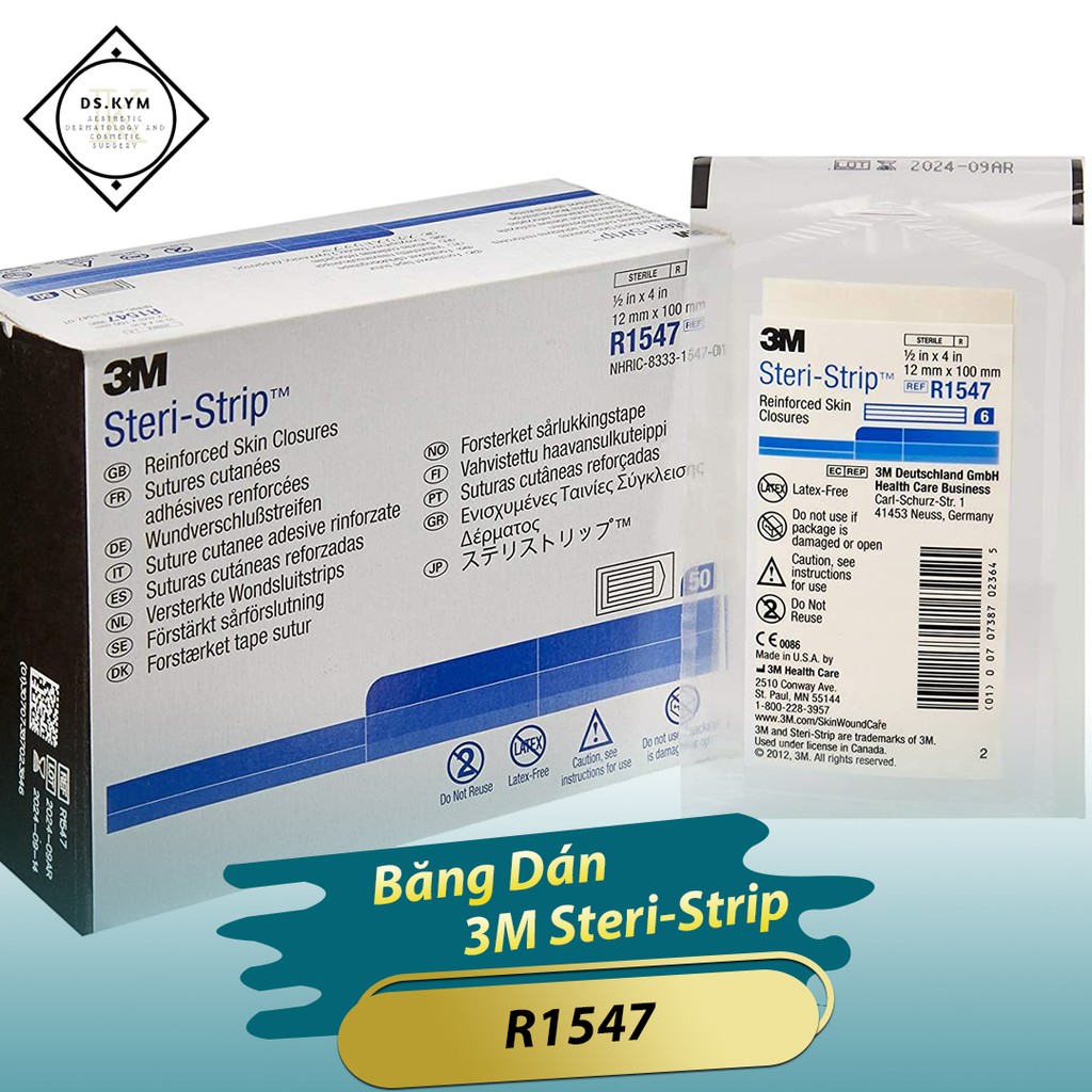 Combo băng dán 3M Steri-Strip R1547