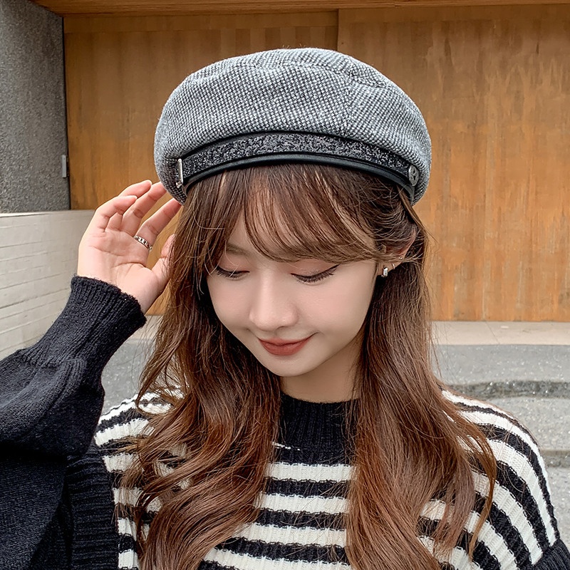 Mũ Nồi, Mũ Baret Thời Trang Phong Cách Hàn Quốc