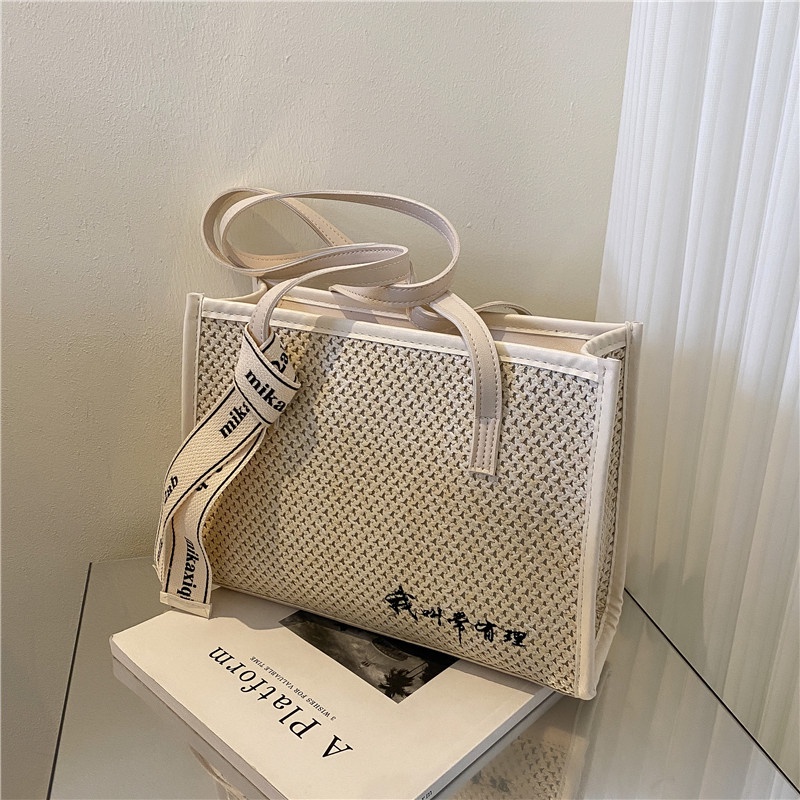 Túi Cói Đi Biển Thiết Kế Đơn Giản Thời Trang