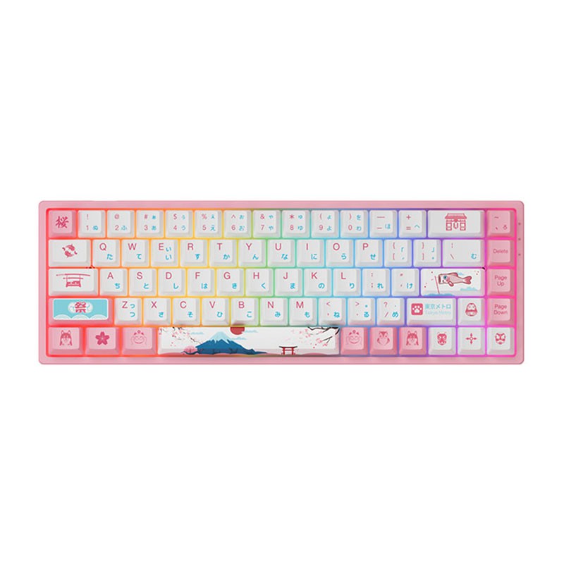 Bàn phím cơ AKKO 3068 v2 World Tour Tokyo R2 RGB - Bluetooth 5.0 (Gateron switch / Foam tiêu âm / Pre-Lubed) | BigBuy360 - bigbuy360.vn