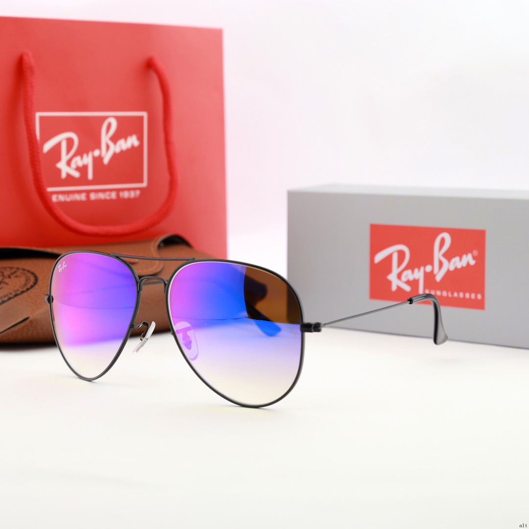 Aviator Ray-Ban_ chính hãng Kính râm 2021 Thời trang Hàn Quốc mới Kính râm nam nữ một mảnh Cặp đôi hợp thời trang Du lịch ngoài trời Kính râm lái xes