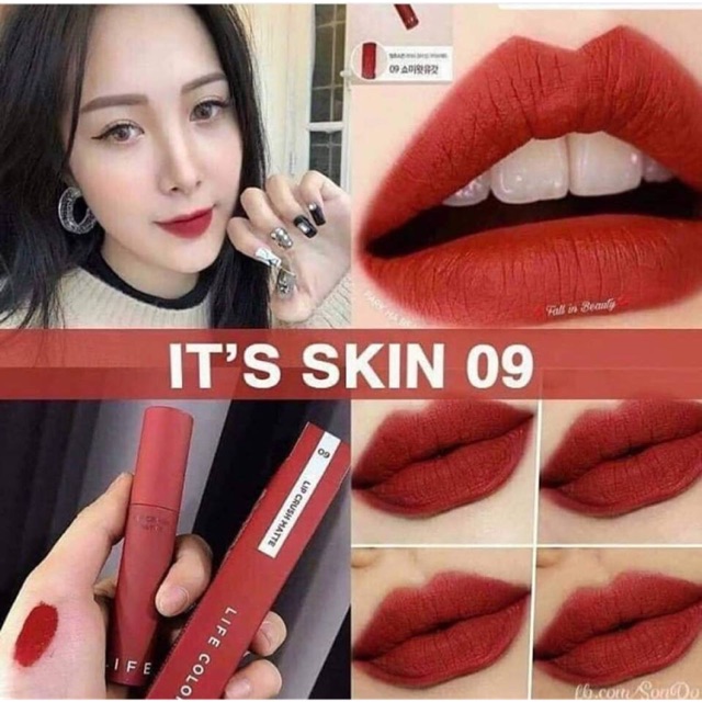 Son kem lì It's skin life color lip crush matte