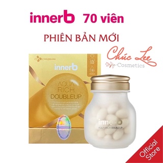 [PHIÊN BẢN NÂNG CẤP- Tặng túi] Viên Uống Cấp Nước Và Collagen InnerB Aqua Rich Double Up 70 viên