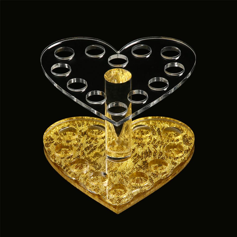 Giá Đỡ Cọ Trang Điểm / Cọ Trang Điểm 12 Lỗ Hình Tròn / Trái Tim Tiện Lợi