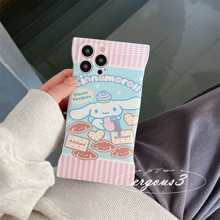 Ốp Điện Thoại Mềm Họa Tiết Thỏ Kirby Và Cinnamorll Màu Kẹo Cho iPhone 14 13 12 11 Pro Max SE2020 X XR Xs Max 7 8 Plus