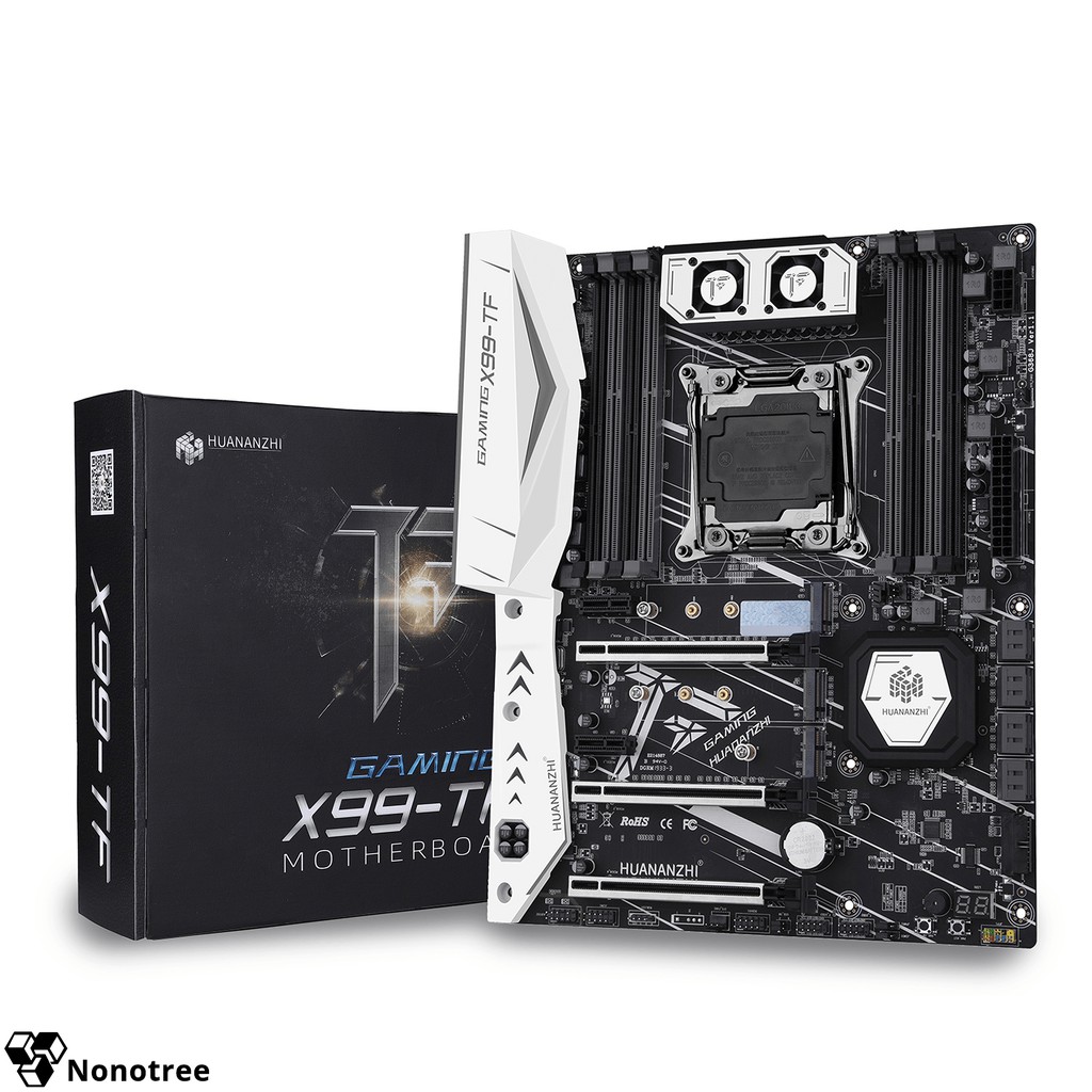 Combo Mainboard HUANANZHI X99 TF + CPU E5 2650v3 LGA2011-3, DDR3 DDR4 ram, M.2 NVMe, Nonotree, Tốt hơn i7, Game sống