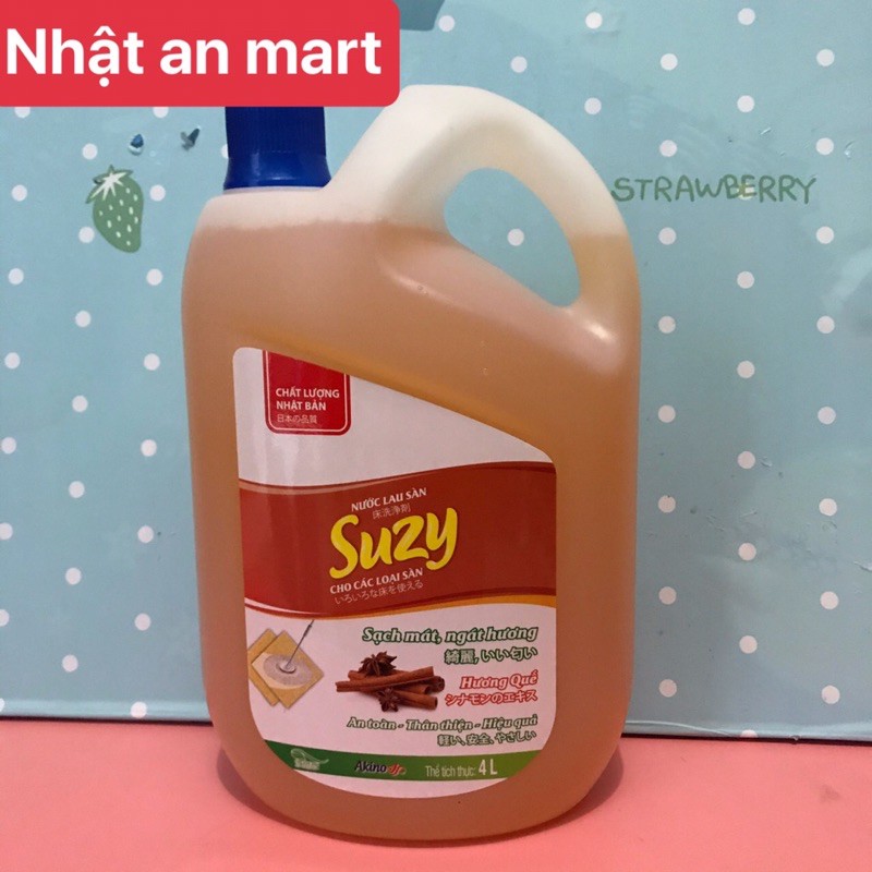 Nước lau sàn Suzy hương quế 4 lít