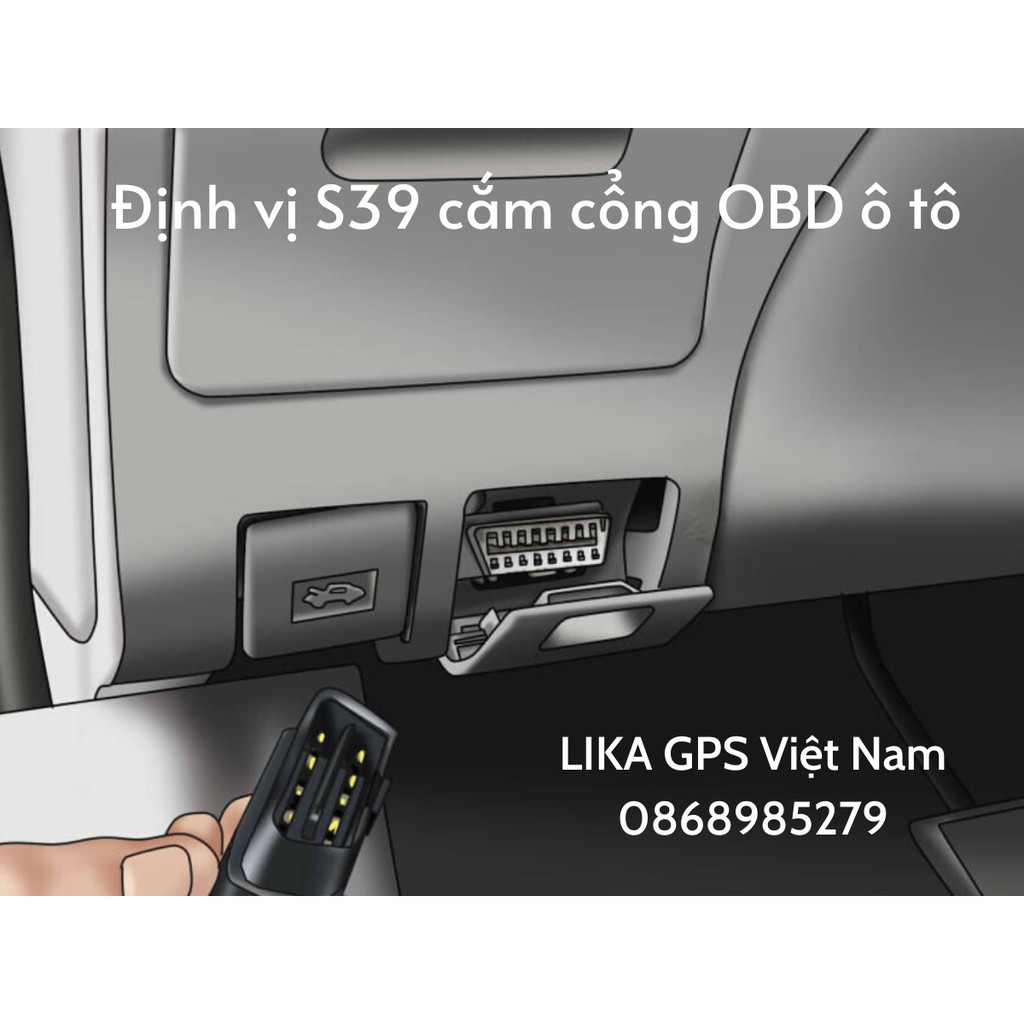 Định vị không dây cắm cổng OBD ô tô LIKA S39 - Giám sát, chống trộm ô tô không cần lắp đặt