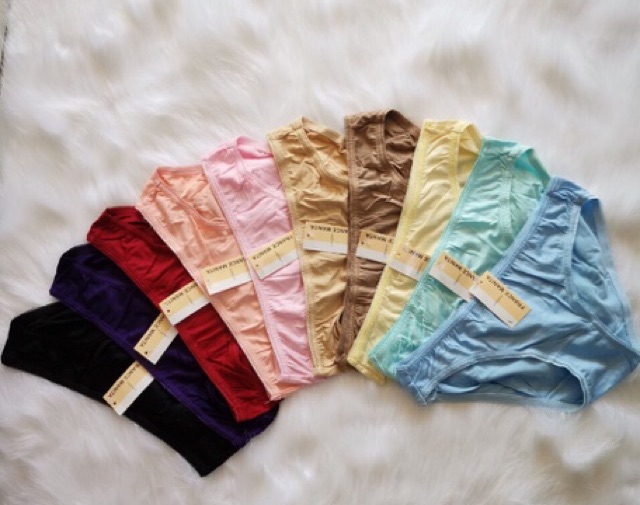 10 QUẦN LÓT COTTON TRƠN LOẠI 1