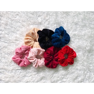 Scrunchies nhung size lớn vải đẹp dày