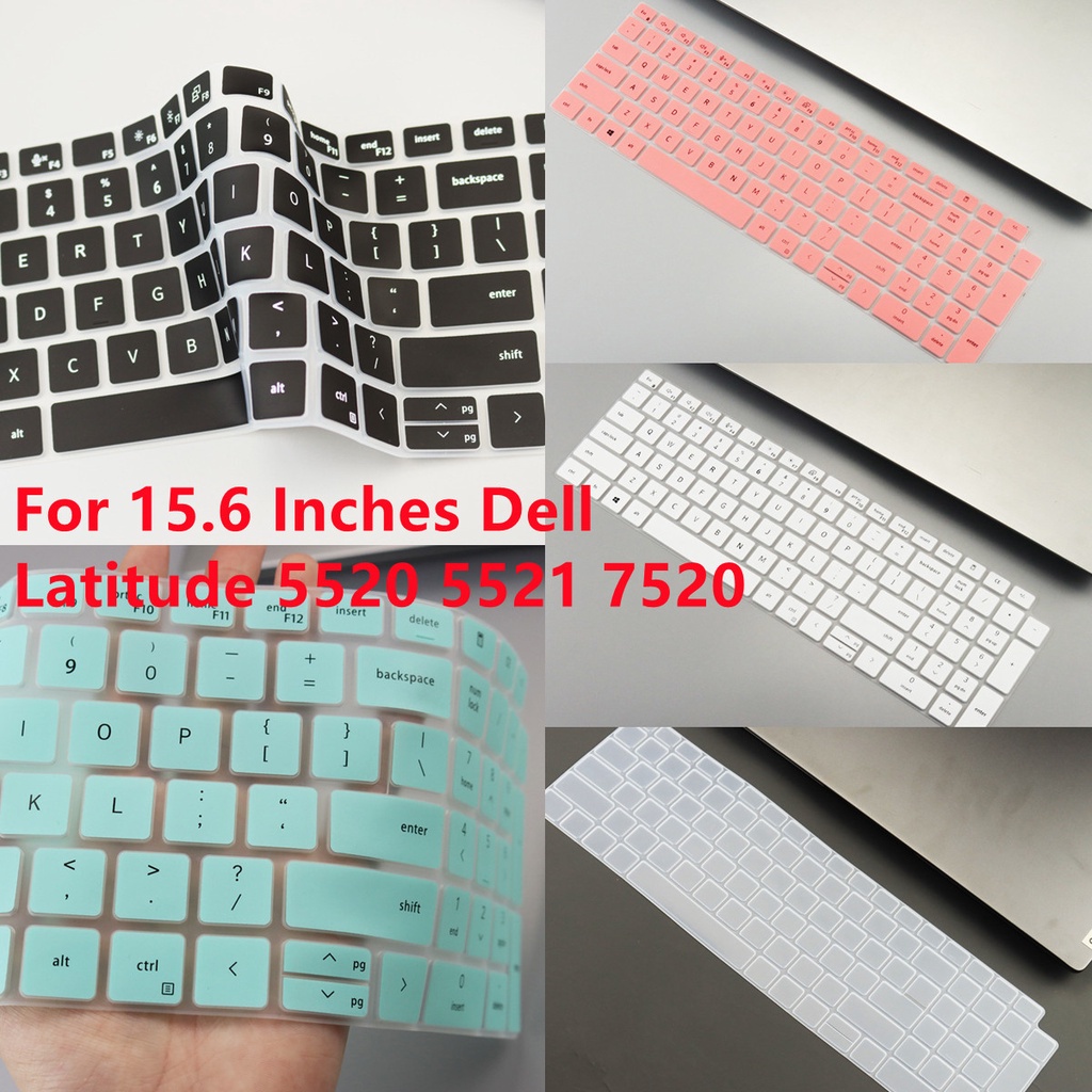 Miếng Silicon Mềm Siêu Mỏng Bảo Vệ Bàn Phím Máy Tính 15.6 Inch Dell Latitude 5520 Dell Precision 3560