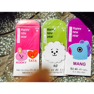 Ba lì xì bt21 bao lì xì bts