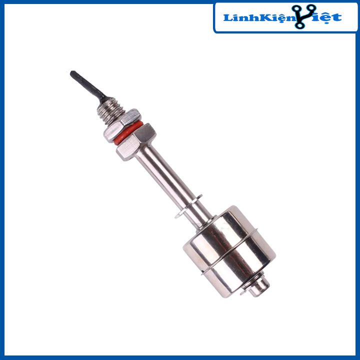 Công tắc cảm biến phao nước 2 phao thép 304 không gỉ điều chỉnh mức chất lỏng