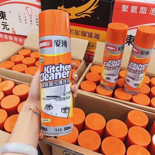 BÌNH XỊT TẨY RỬA NHÀ BẾP MÀU CAM KITCHEN CLEANER 500ML MÀU CAM SIÊU SẠCH