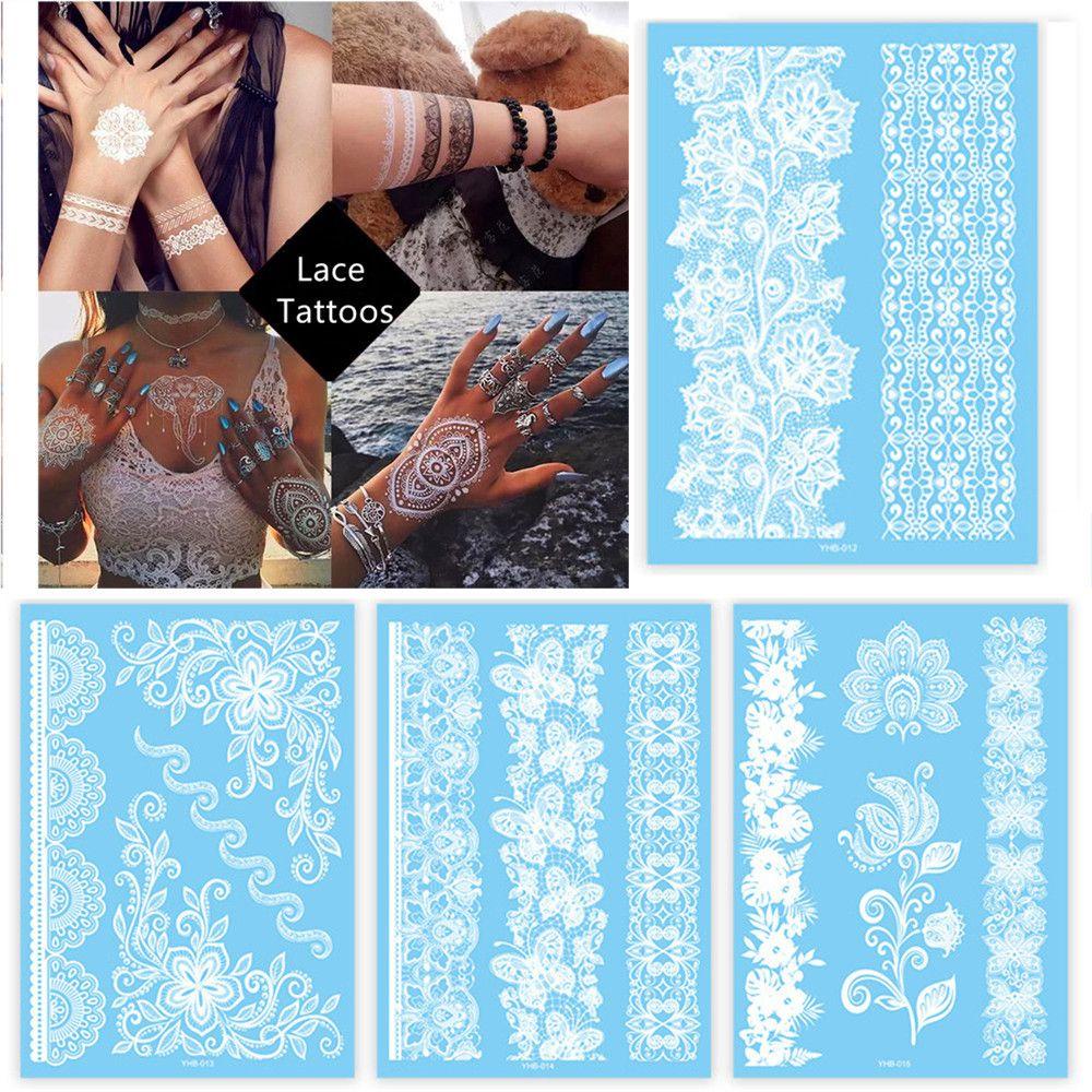 Miếng Dán Hình Xăm Tạm Thời Henna Chống Thấm Nước Mẫu Mới