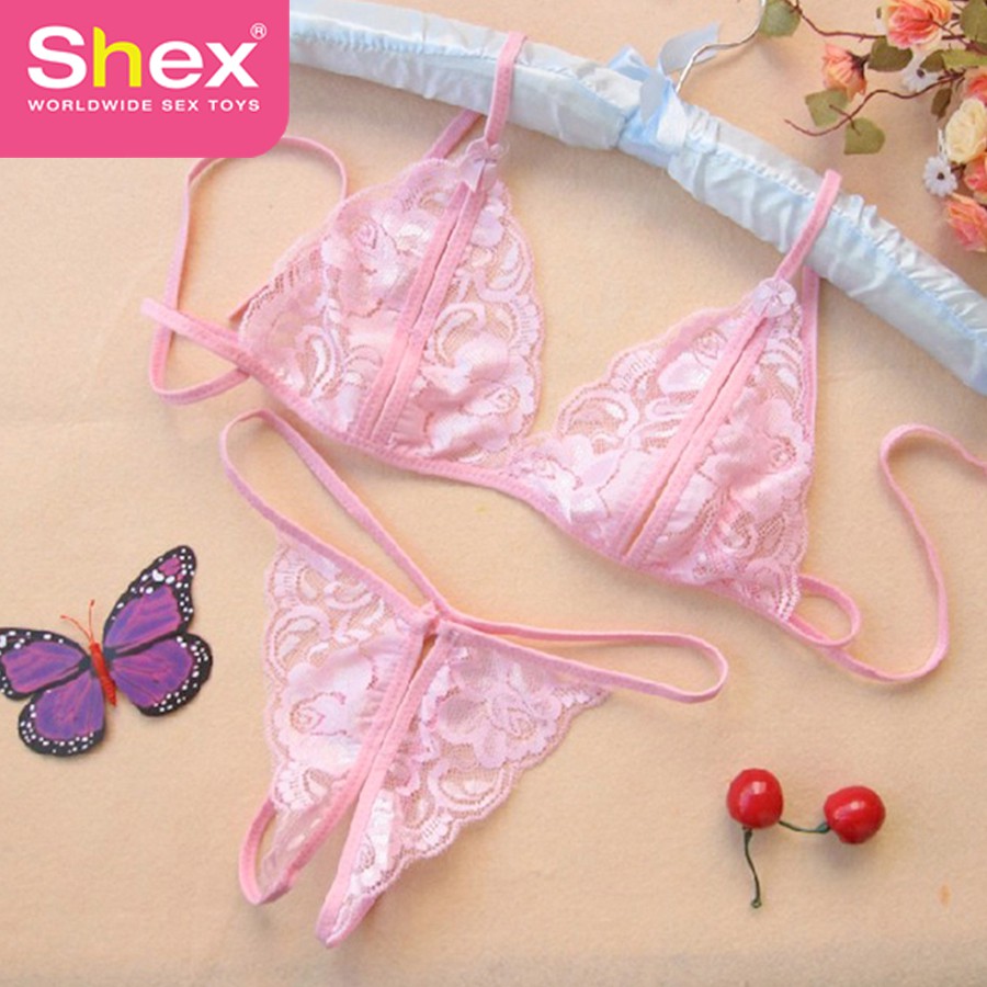 Bộ Đồ Lót Áo Ngực Bra Quần Lọt Khe Ren Lưới Trong Suốt Xuyên Thấu Sexy Quyến Rũ Gợi Cảm Xúc Tình Yêu Phòng Ngủ Shex