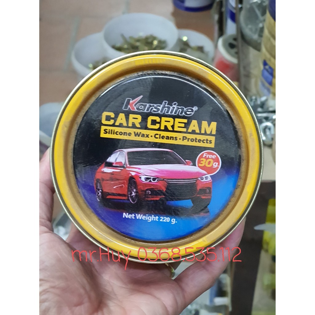 Kem đánh bóng sơn, nhựa, đá, gỗ, kim loại - Karshine Car Cream ThaiLan