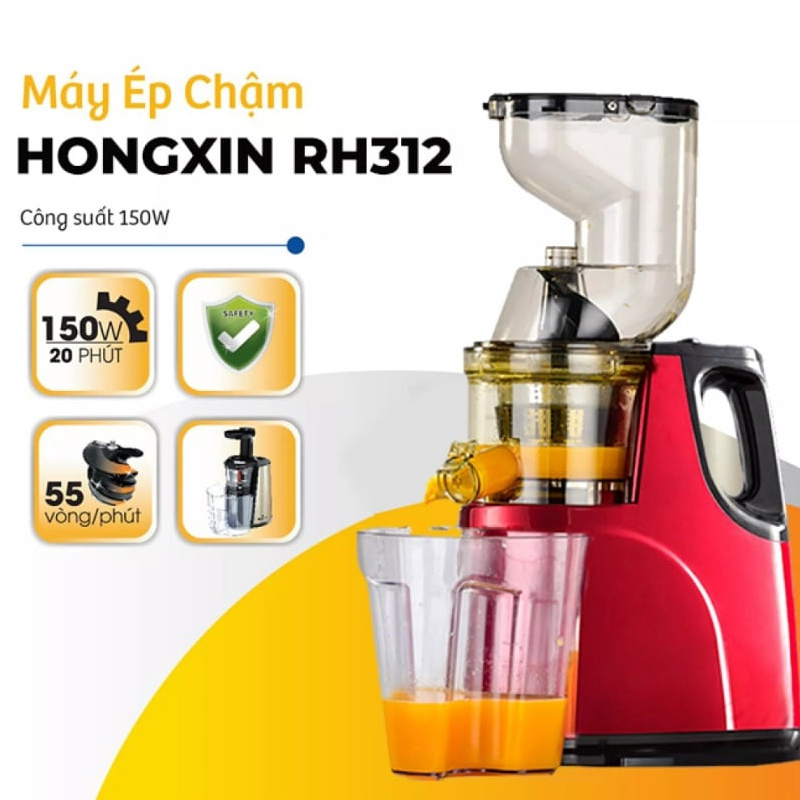 MÁY ÉP CHẬM NGUYÊN QUẢ HONGXIN RH-312