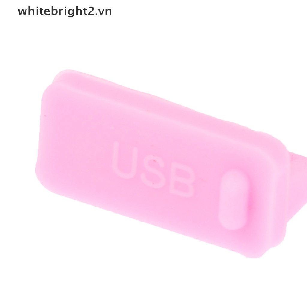 16pcs/set Laptop Dust Plug Set USB  Port VGA Rubber Protective Cover~