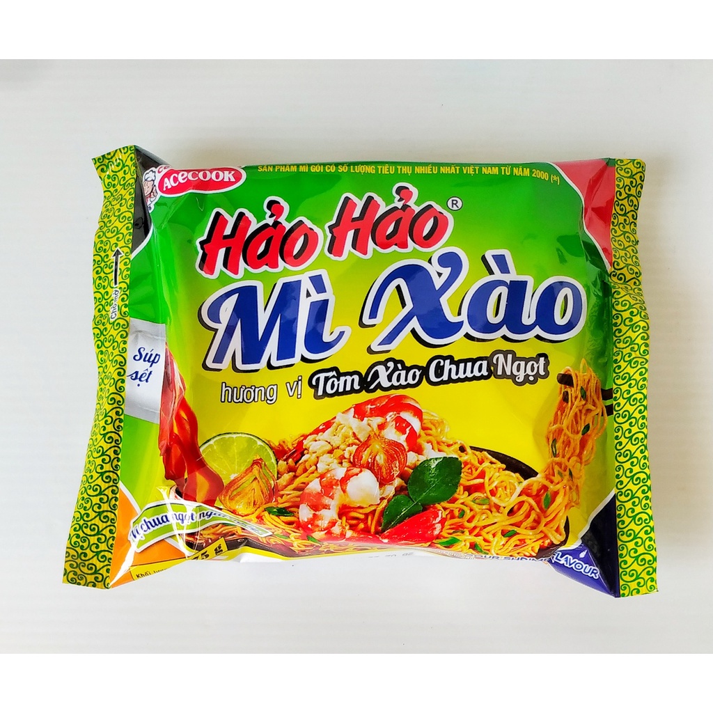 Mì xào khô Hảo Hảo Tôm xào chua ngọt gói 75g