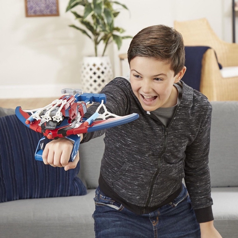 Đồ Chơi Máy Bắn Tơ Nhện Spider Man Web Shots Spiderbolt Nerf Powered Blaster