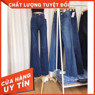 Quần Jeans dáng dài nối ống kiểu- hàng đẹp xuất sắc