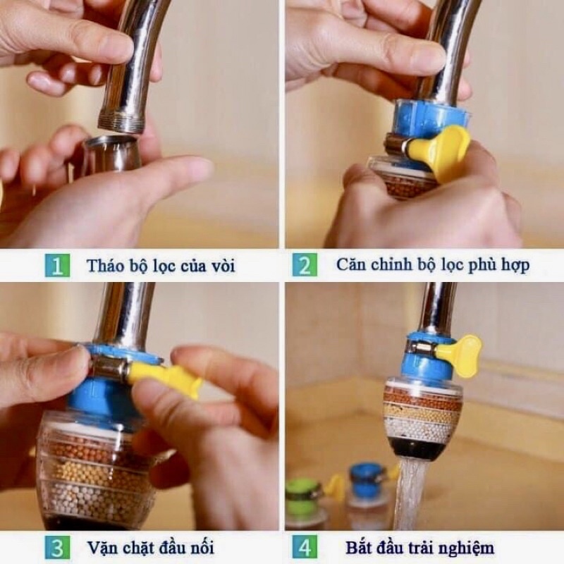 Đầu lọc Nước 6 Lớp Công Nghệ Nhật Bản