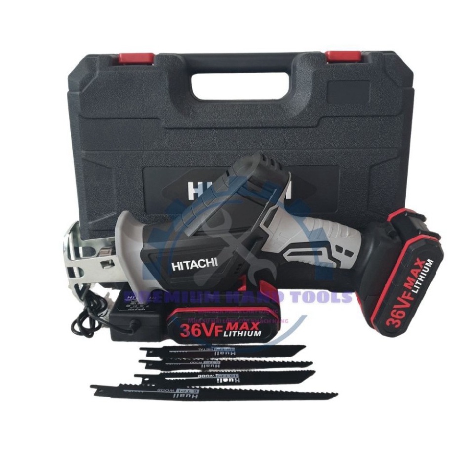 Máy cưa kiếm - Máy cưa đa năng chạy pin Hitachi 36V  Tặng 4 lưỡi cưa cao cấp ...