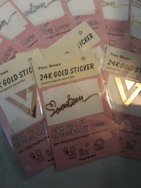 STICKER MẠ VÀNG SEVENTEEN