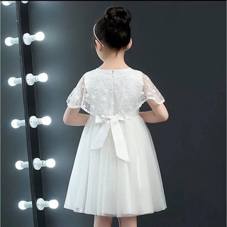 ĐẦM REN ĐÍNH NƠ BÉ GÁI