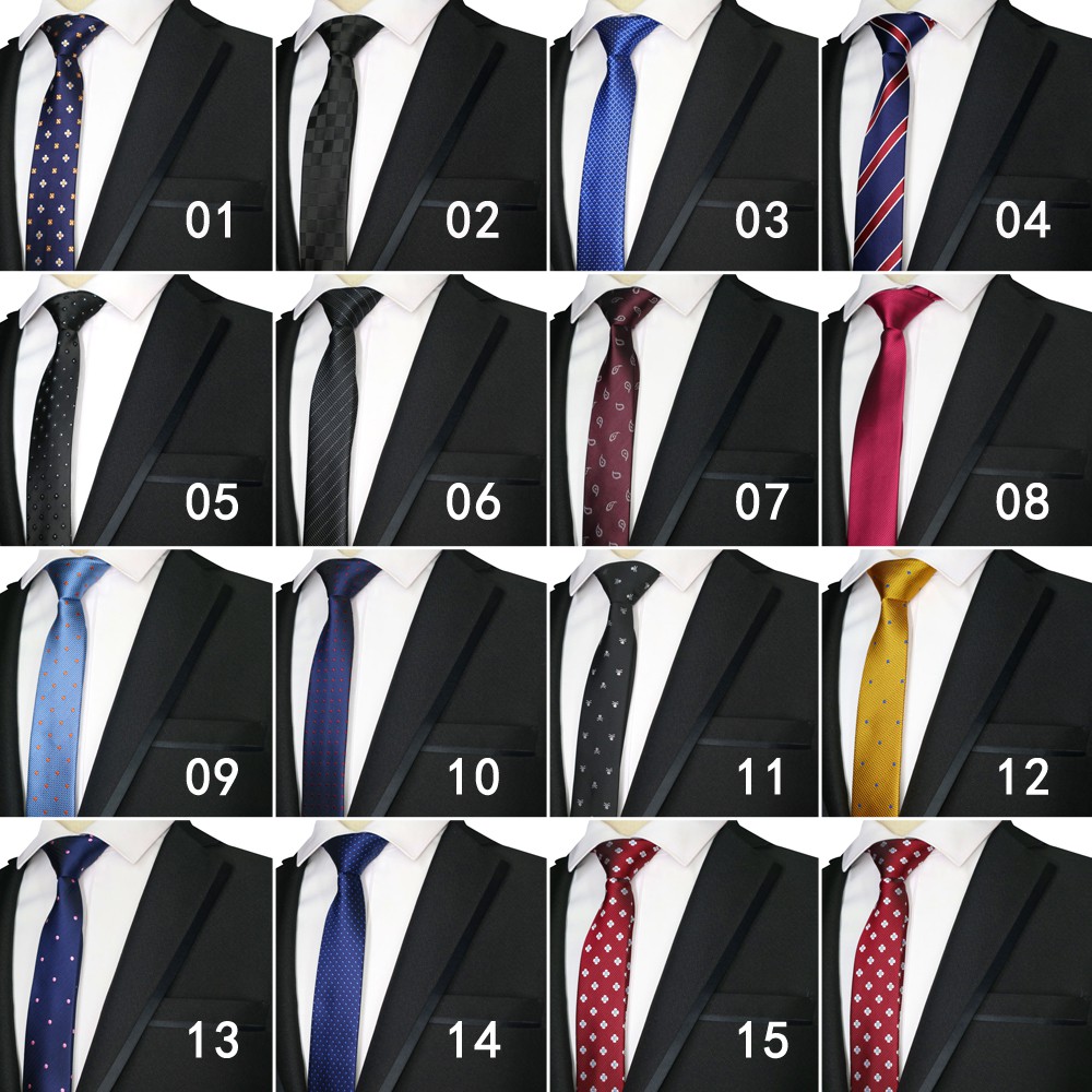 Cà Vạt 5CM Họa Tiết Chấm Bi Chất Lượng Cao Cho Nam