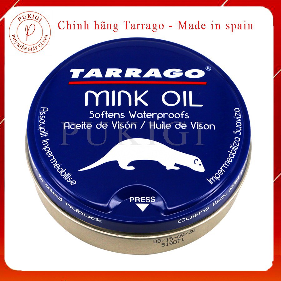 bàn nước Mink oil Tarrago, kem dưỡng đồ da,áo da,giày,túi Dầu chồn bảo dưỡng