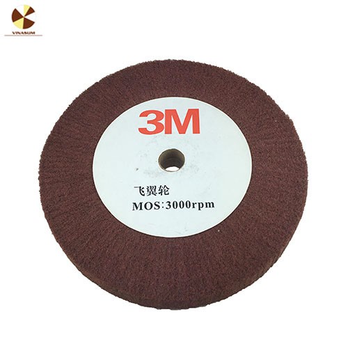 Bánh nỉ đỏ 3M Vinasum 200mm