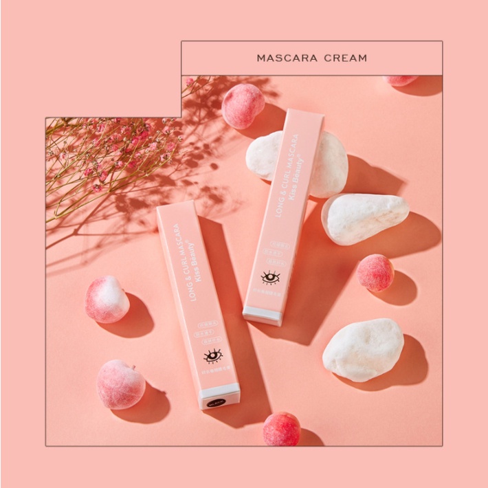 [Hàng mới về] Mascara Kiss Beauty cao cấp đầu cọ mảnh chuốt mi cong dài và dày tự nhiên kháng nước lâu trôi