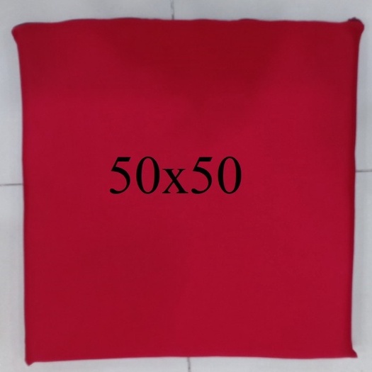 Nệm bệt vuông ngồi bệt kích thước 50x50 dày 3cm, màu đỏ đô.. to rộng thoải mái ngồi .....
