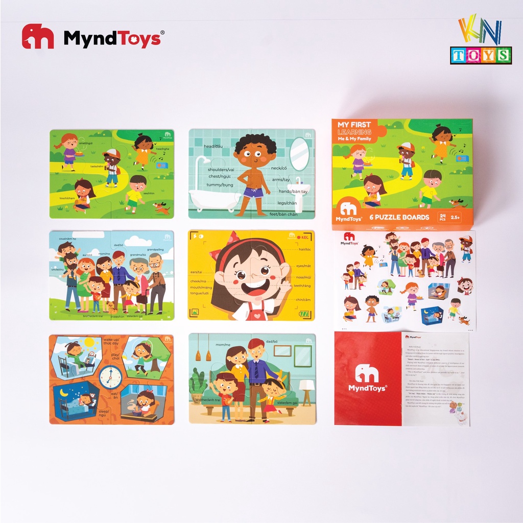 Đồ Chơi Xếp Hình MyndToys My First Learning (Cho Bé Từ 2.5 Tuổi Nhiều Chủ Đề)