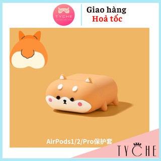 🐶 Bao airpod 🐶 Vỏ tai nghe airpod hình chú có corgi ngộ nghĩnh ,airpod 1, 2, pro