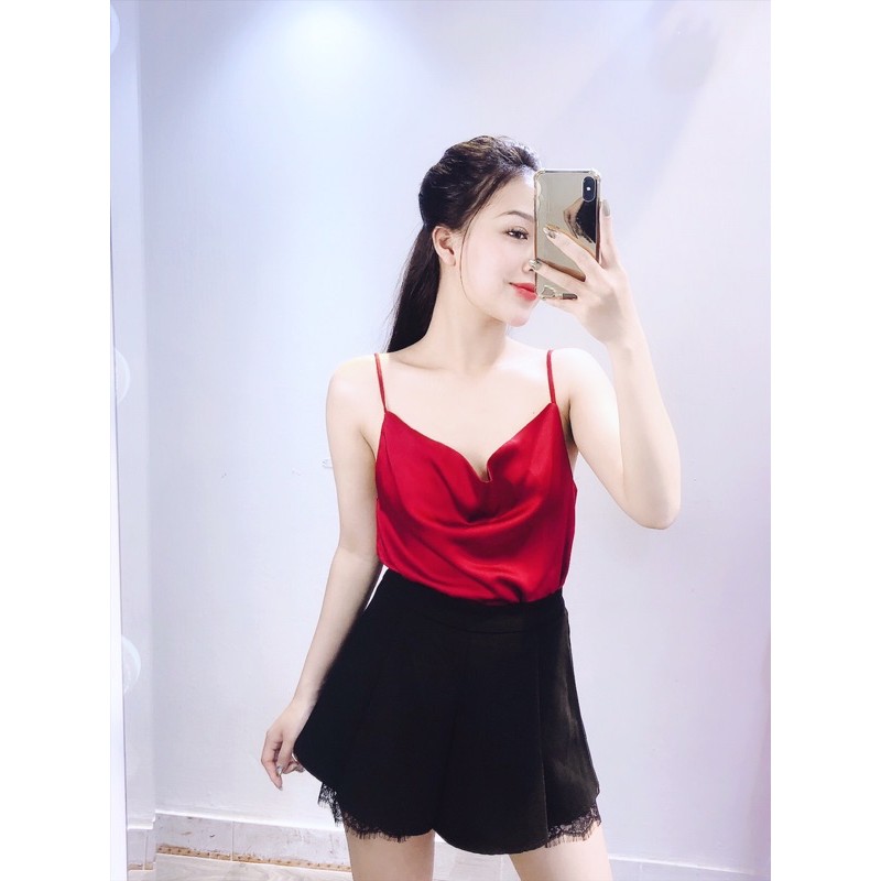 ⚡️BÁN SỈ⚡️2 dây cổ đổ chất liệu lụa satin