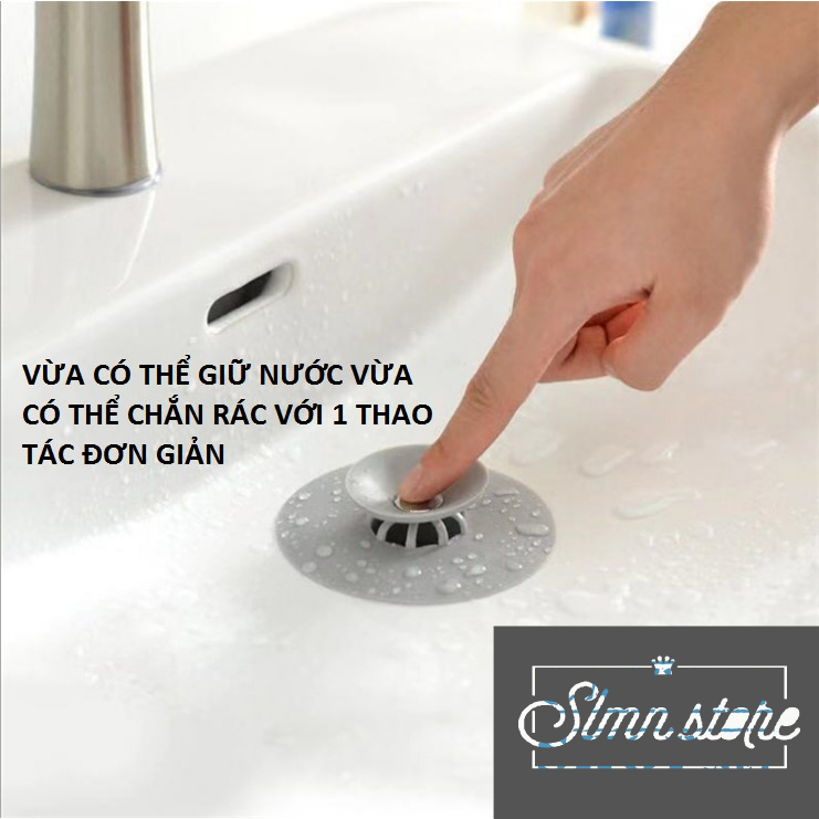 Miếng ngăn rác và giữ nước bồn rửa chén, lavabo, bồn rửa mặt,tấm chắn rác ngăn lông tóc,chống nghẹt ống nước. Slmn_LCRCC