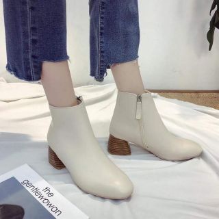 Boot ngắn da PU sale