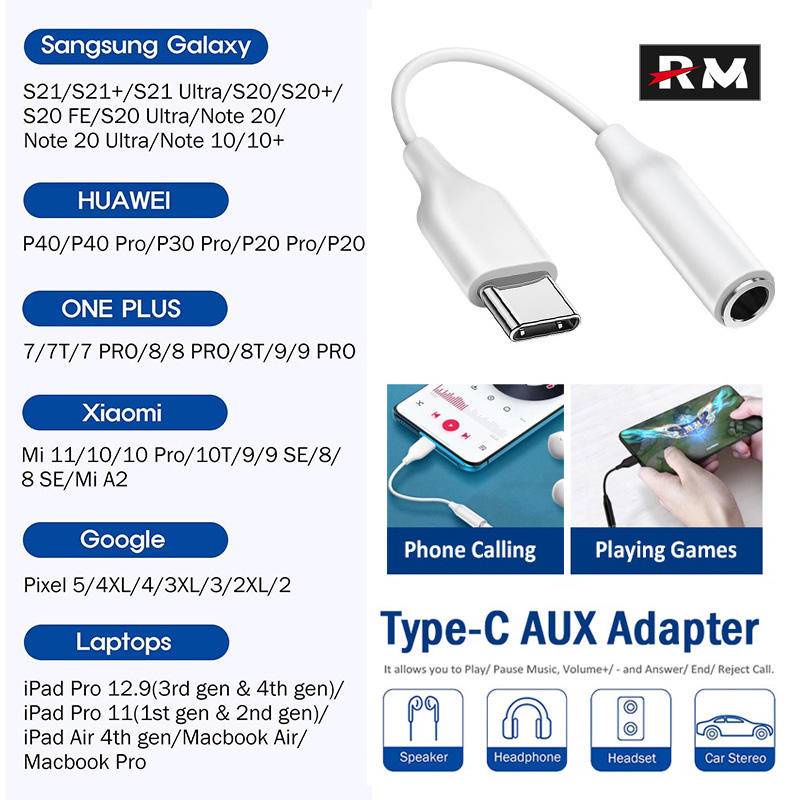 Cáp Chuyển Đổi Âm Thanh type c 2 Trong 1 Sang Cổng usb c Sang jack Cắm 3.5mm + Tai Nghe Sạc Điện Thoại