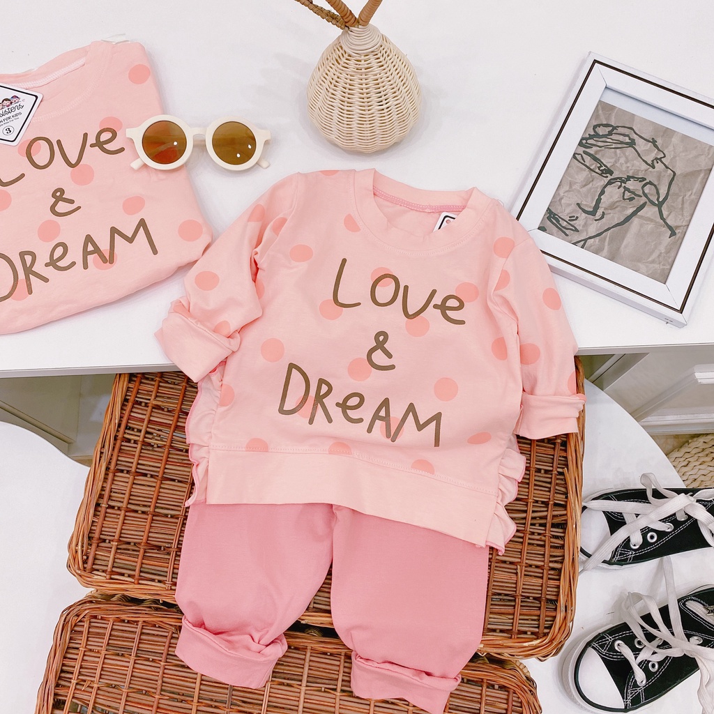 BỘ QUẦN ÁO COTTON QUẢNG CHÂU CHO BÉ DIỆN THU INLOVE SIÊU MỀM MẠI CO GIÃN 4 CHIỀU SIZE 6-18KG