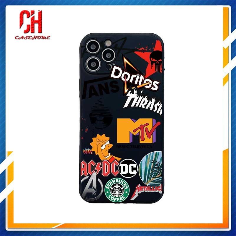 Ốp Điện Thoại Mềm Họa Tiết Graffiti Cho compatible for IPhone 11 12 13 PRO MAX 6 7 6S 8 Plus X XR XS MAX 11 12 13 mini Se 2020 6SPlus 7Plus 6Plus 8Plus XSMAX