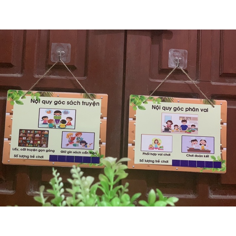 Bộ nội qui góc chơi mầm non