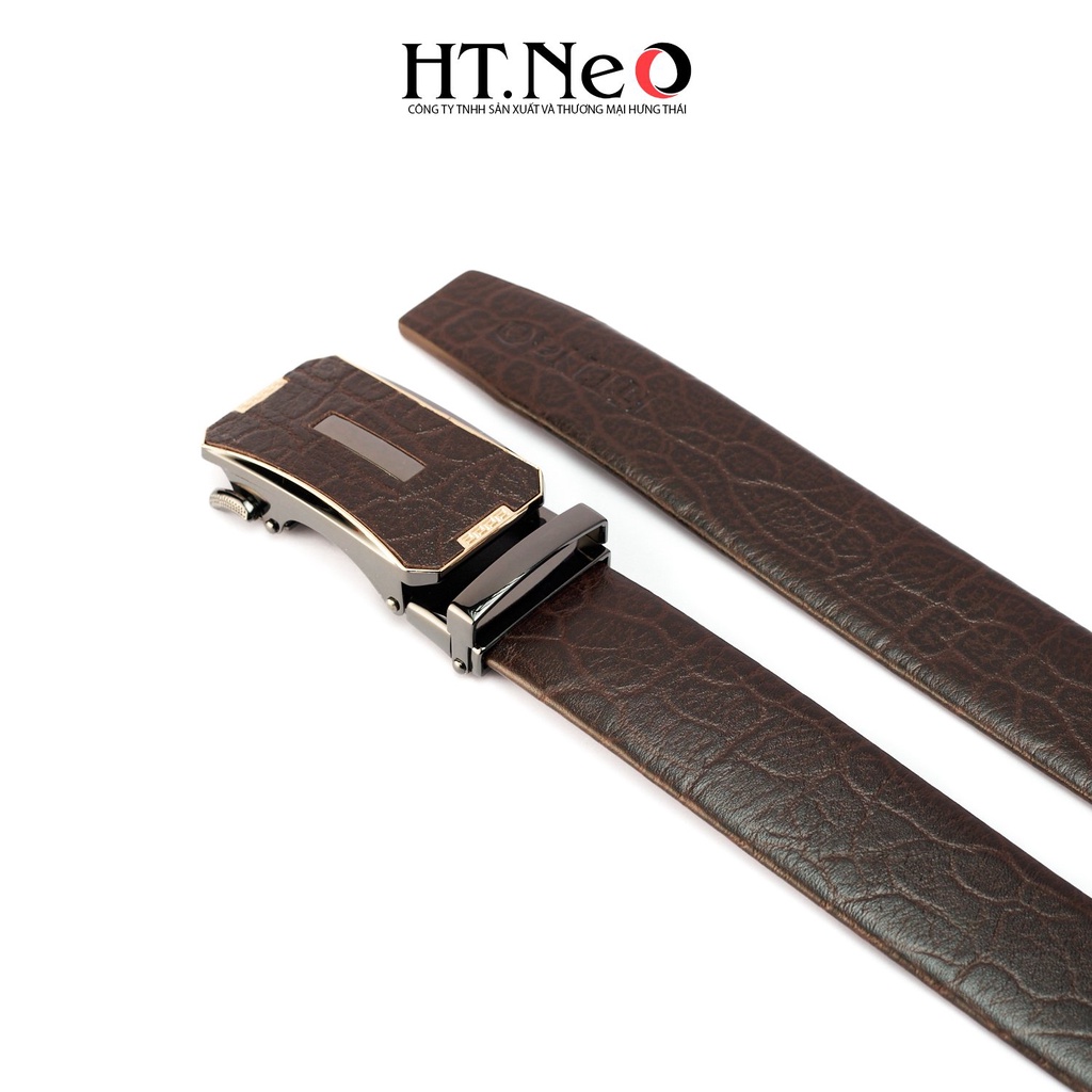 Dây lưng da voi HT.NEO da voi nguyên miếng siêu dẻo dai, thiết kế lịch thiệp nam tính DL21
