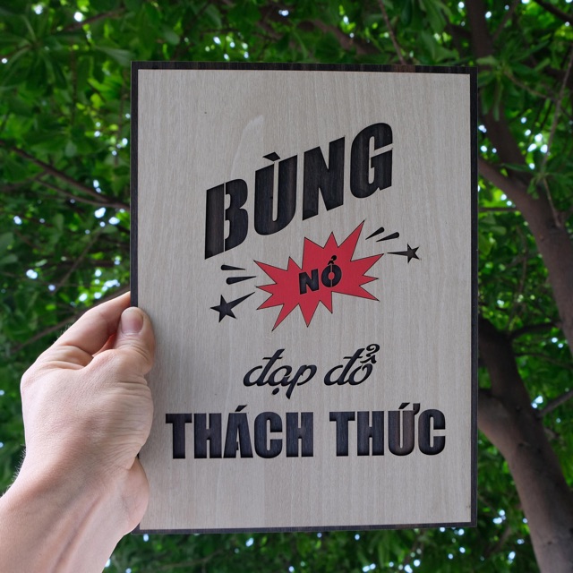 Tranh văn phòng Slogan tạo động lực giúp học tập làm việc hiệu quả LEVU019