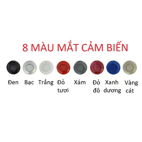 CẢM BIẾN LÙI 4 mắt , 6 MẮT CẢNH BÁO VA CHẠM  8 màu  TẶNG MŨI KHOAN