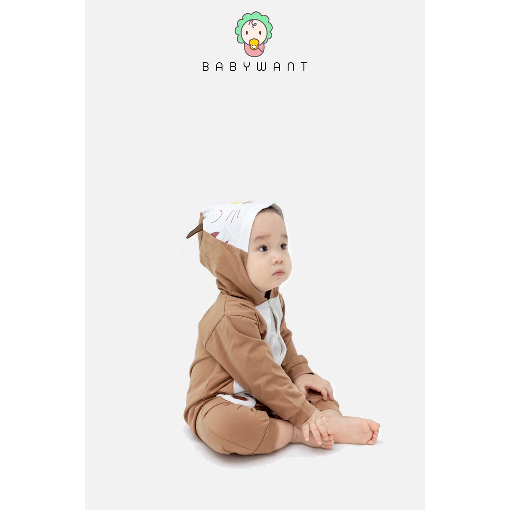 Body mũ thú dài tay chất lượng cao cho bé từ 3 đến 13kg BABYWANT