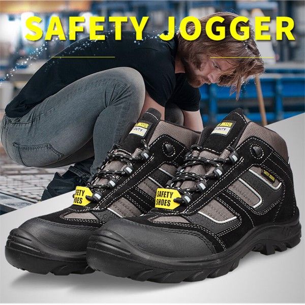 Giày bảo hộ Jogger Climber S3 đế Kevlar chống va đập, chống đâm xuyên da lộn chống thấm siêu bền (Hàng Chính Hãng)